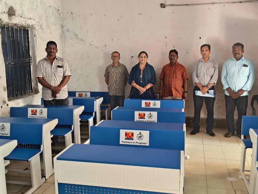 ଉତ୍କଳ ଆଲୁମିନା ତରଫରୁ ରାୟଗଡ଼ା ଜିଲ୍ଲାର ବିଦ୍ୟାଳୟ ଗୁଡିକୁ ଡେସ୍କ ବେଞ୍ଚ ପ୍ରଦାନ।