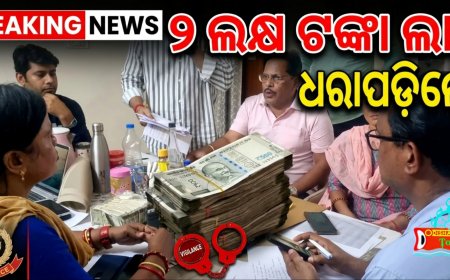 ଲାଞ୍ଚ ନେଇ ରଙ୍ଗେହାତ ଛନ୍ଦି ହେଲେ ସରକାରୀ ବାବୁ ।